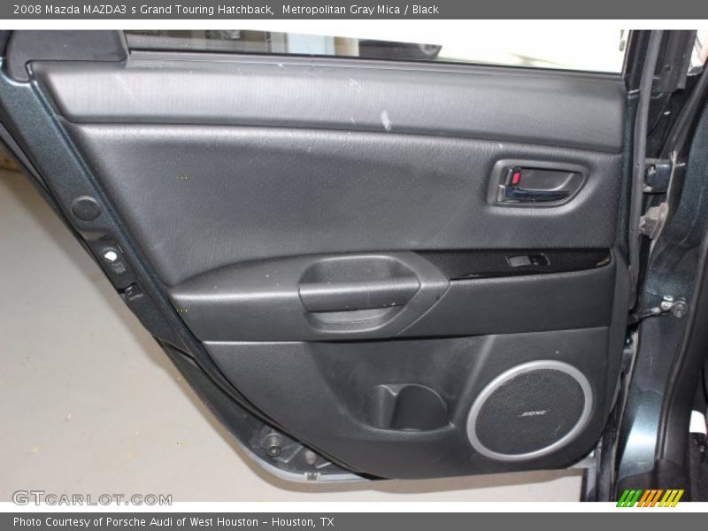 Metropolitan Gray Mica / Black 2008 Mazda MAZDA3 s Grand Touring Hatchback