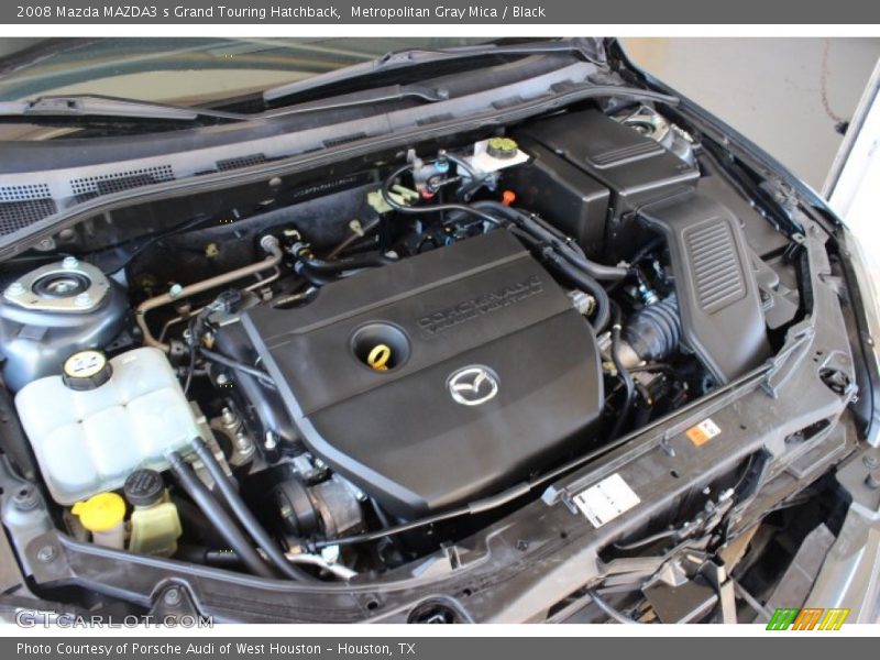 Metropolitan Gray Mica / Black 2008 Mazda MAZDA3 s Grand Touring Hatchback