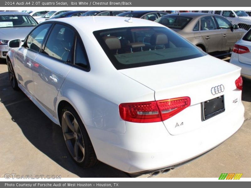 Ibis White / Chestnut Brown/Black 2014 Audi A4 2.0T quattro Sedan