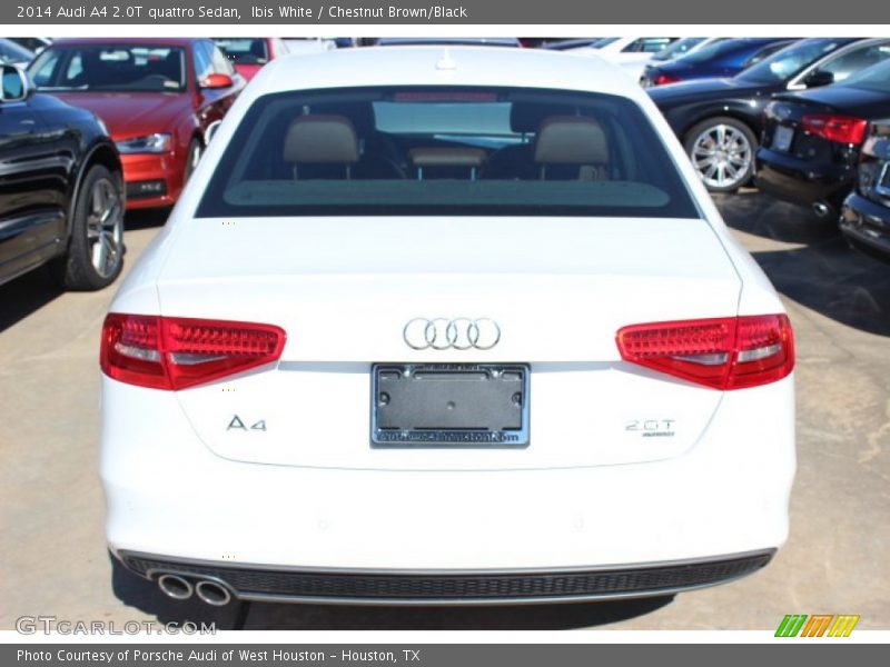 Ibis White / Chestnut Brown/Black 2014 Audi A4 2.0T quattro Sedan