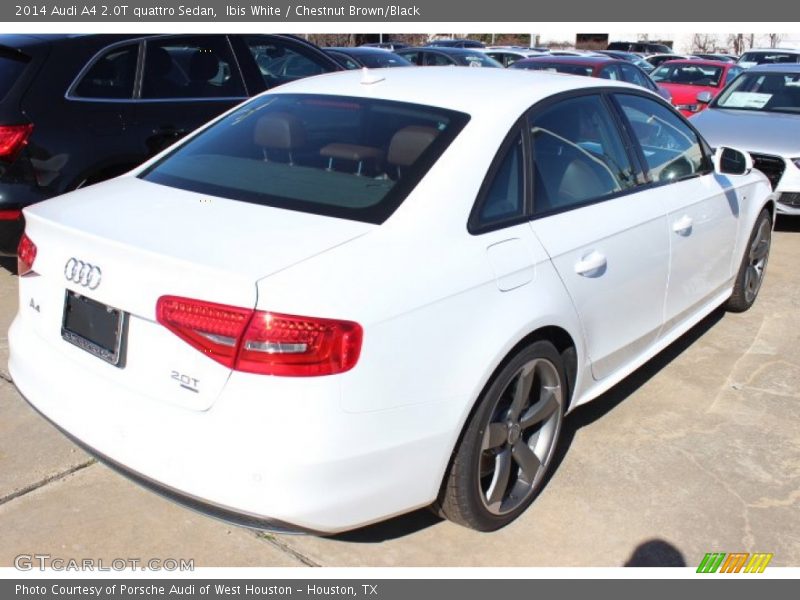 Ibis White / Chestnut Brown/Black 2014 Audi A4 2.0T quattro Sedan