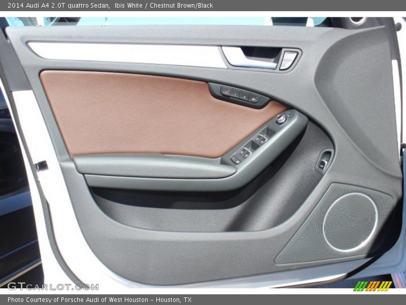 Ibis White / Chestnut Brown/Black 2014 Audi A4 2.0T quattro Sedan