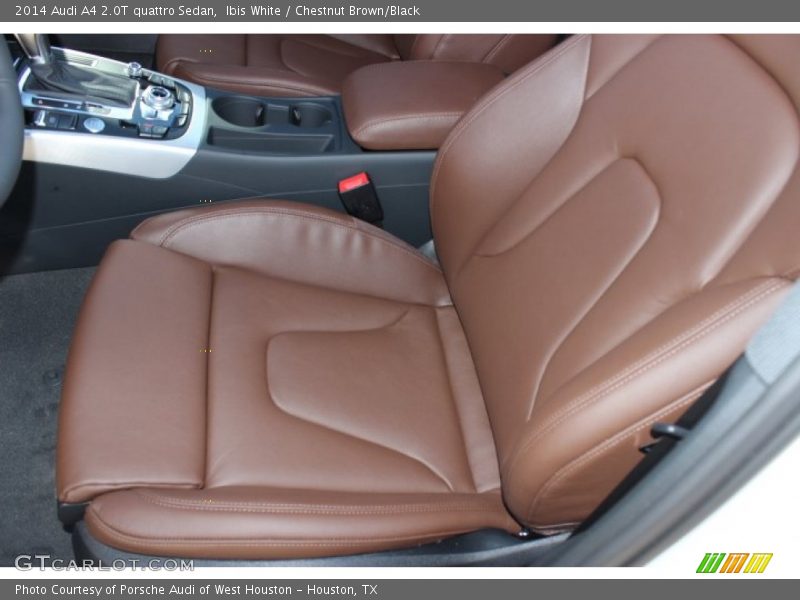 Ibis White / Chestnut Brown/Black 2014 Audi A4 2.0T quattro Sedan