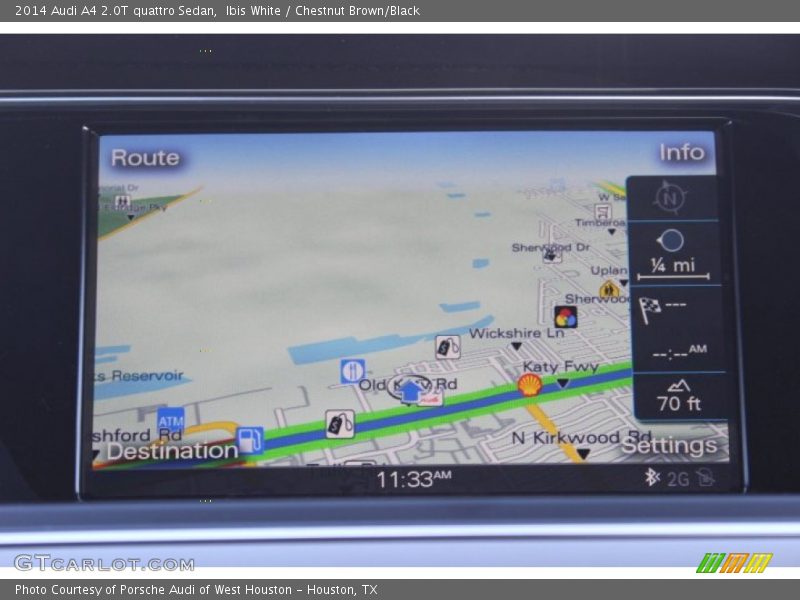 Ibis White / Chestnut Brown/Black 2014 Audi A4 2.0T quattro Sedan