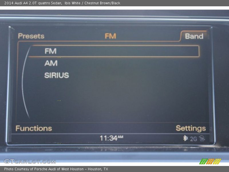 Ibis White / Chestnut Brown/Black 2014 Audi A4 2.0T quattro Sedan