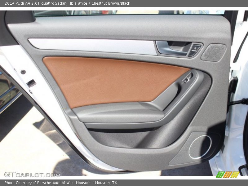 Ibis White / Chestnut Brown/Black 2014 Audi A4 2.0T quattro Sedan