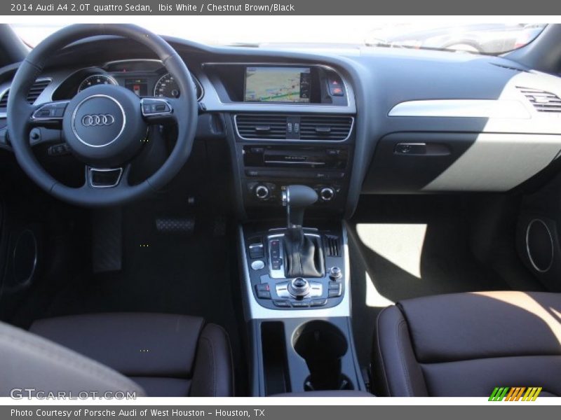 Ibis White / Chestnut Brown/Black 2014 Audi A4 2.0T quattro Sedan