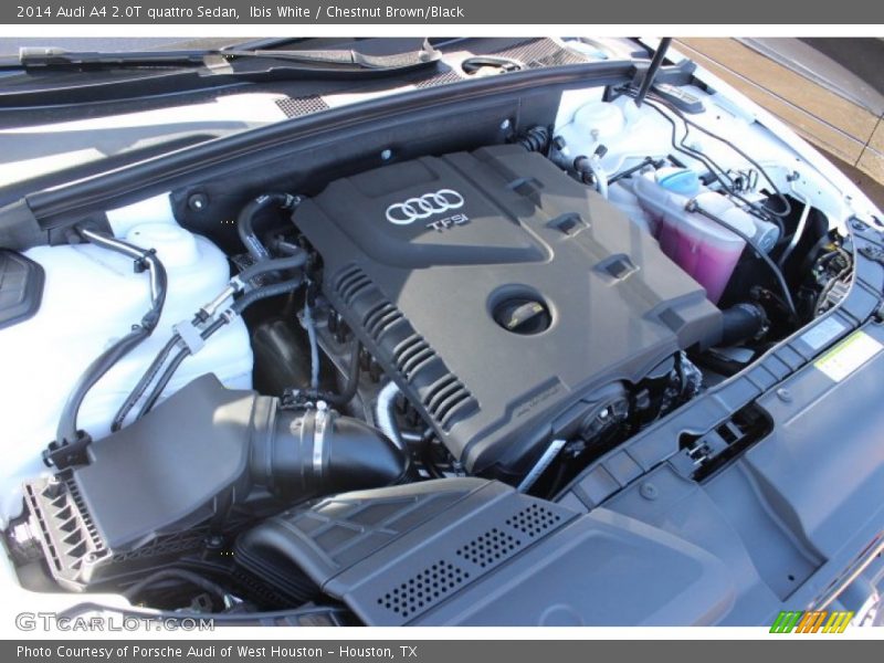 Ibis White / Chestnut Brown/Black 2014 Audi A4 2.0T quattro Sedan