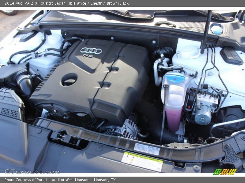 Ibis White / Chestnut Brown/Black 2014 Audi A4 2.0T quattro Sedan