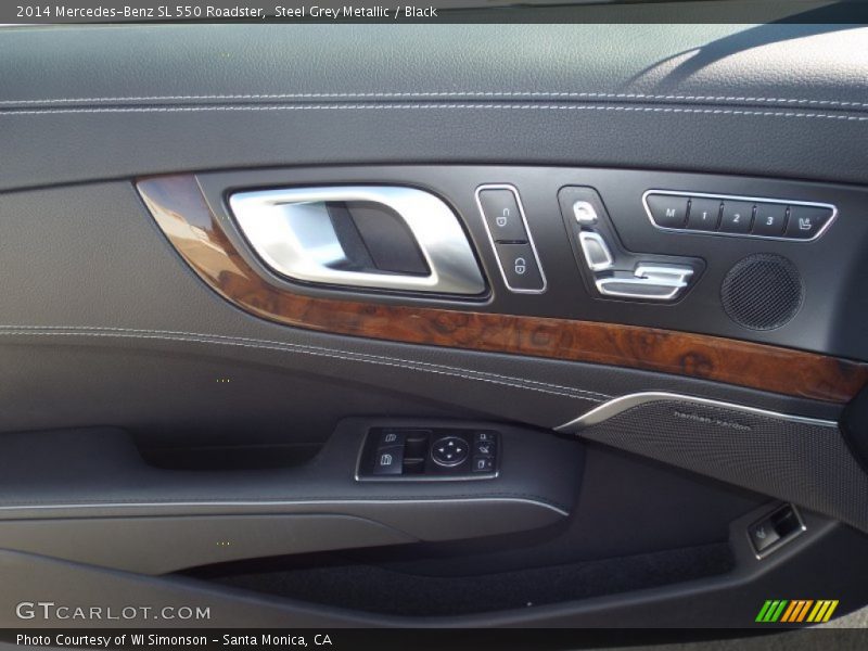 Steel Grey Metallic / Black 2014 Mercedes-Benz SL 550 Roadster