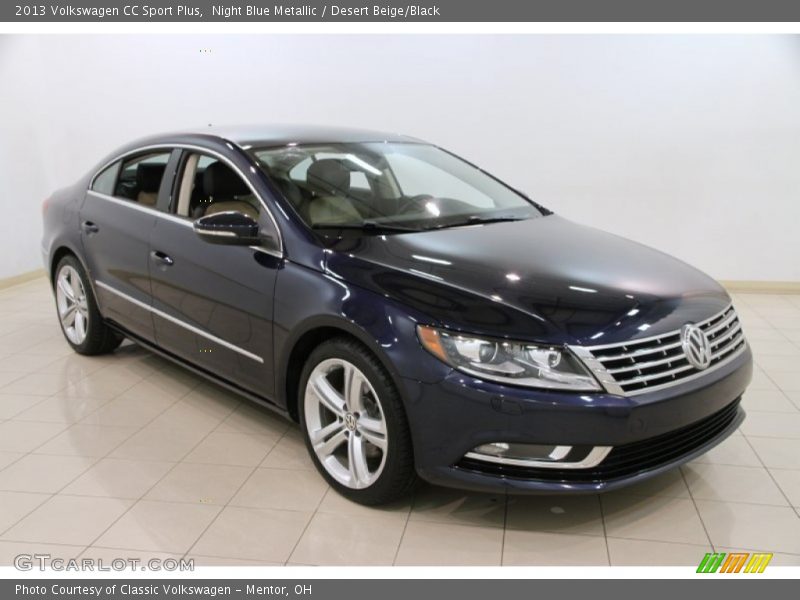Night Blue Metallic / Desert Beige/Black 2013 Volkswagen CC Sport Plus
