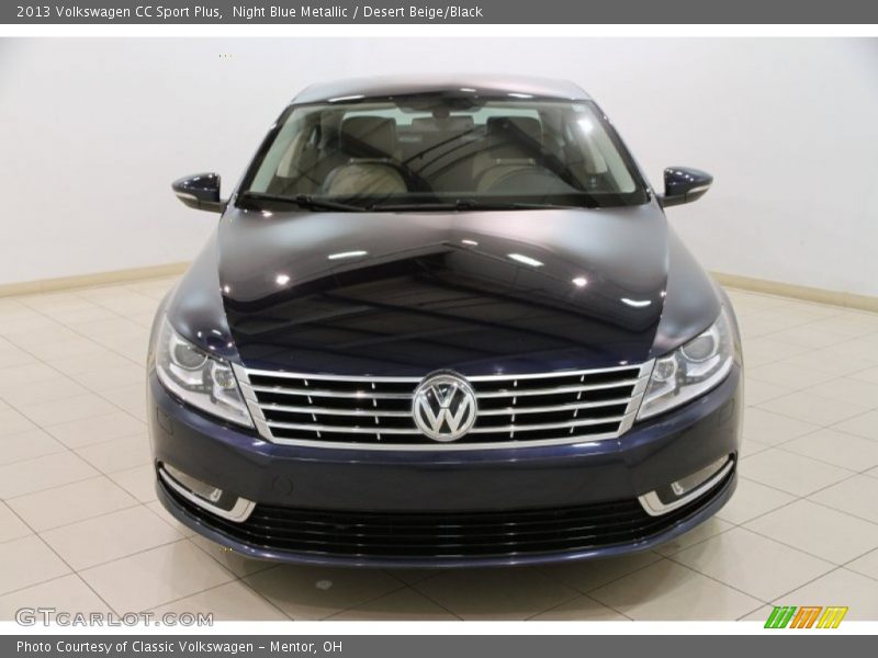 Night Blue Metallic / Desert Beige/Black 2013 Volkswagen CC Sport Plus