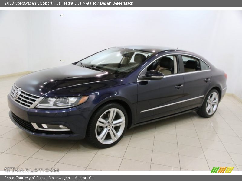 Night Blue Metallic / Desert Beige/Black 2013 Volkswagen CC Sport Plus