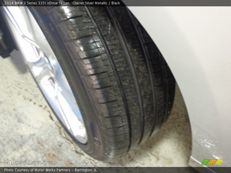 Glacier Silver Metallic / Black 2014 BMW 3 Series 335i xDrive Sedan