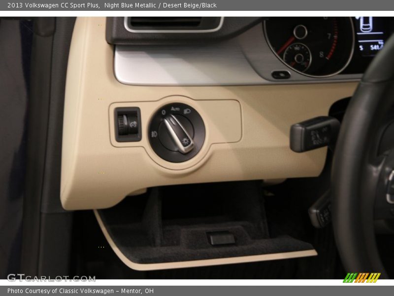 Night Blue Metallic / Desert Beige/Black 2013 Volkswagen CC Sport Plus