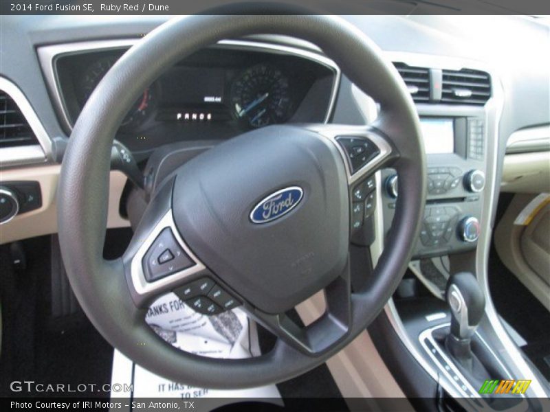 Ruby Red / Dune 2014 Ford Fusion SE
