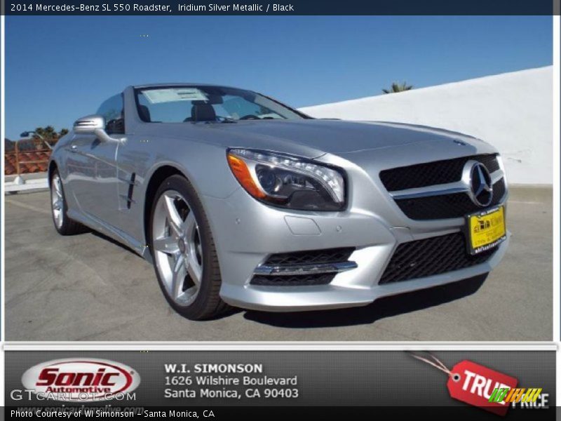 Iridium Silver Metallic / Black 2014 Mercedes-Benz SL 550 Roadster
