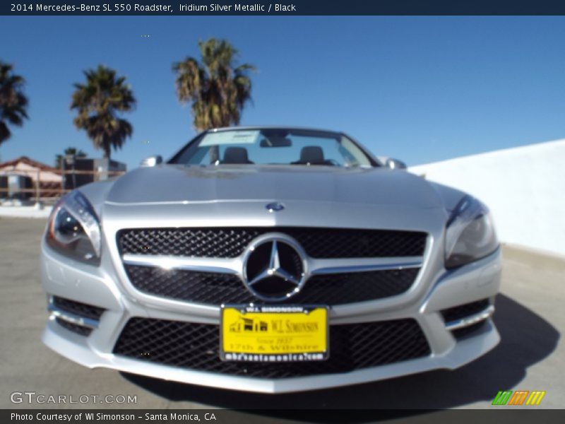 Iridium Silver Metallic / Black 2014 Mercedes-Benz SL 550 Roadster