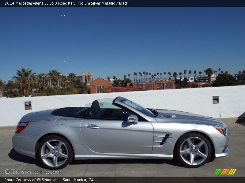 Iridium Silver Metallic / Black 2014 Mercedes-Benz SL 550 Roadster