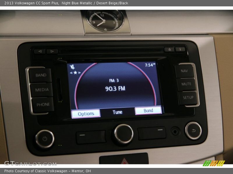 Night Blue Metallic / Desert Beige/Black 2013 Volkswagen CC Sport Plus