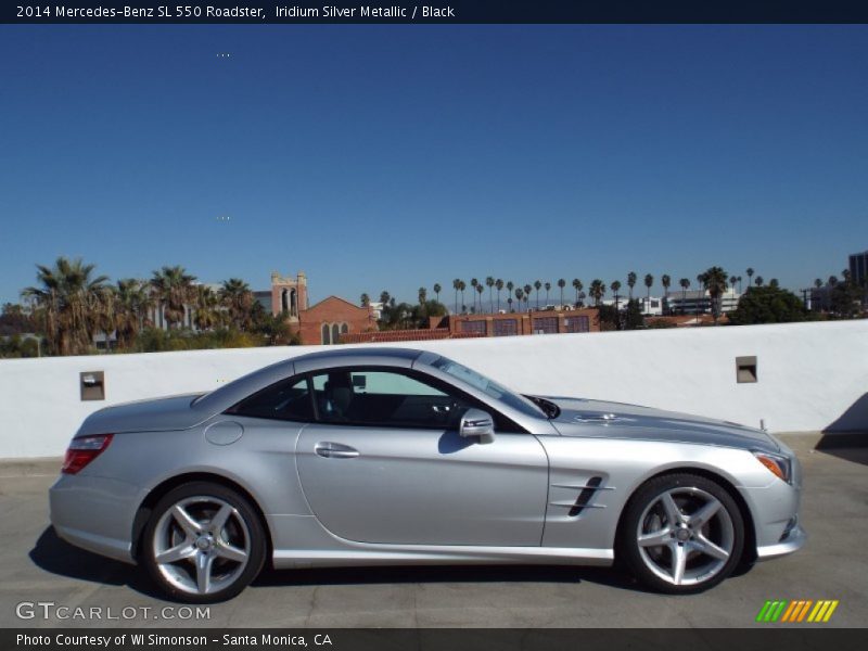 Iridium Silver Metallic / Black 2014 Mercedes-Benz SL 550 Roadster