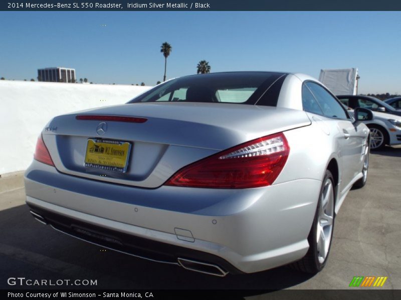 Iridium Silver Metallic / Black 2014 Mercedes-Benz SL 550 Roadster