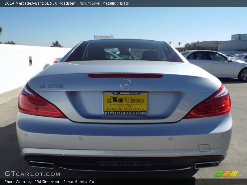Iridium Silver Metallic / Black 2014 Mercedes-Benz SL 550 Roadster
