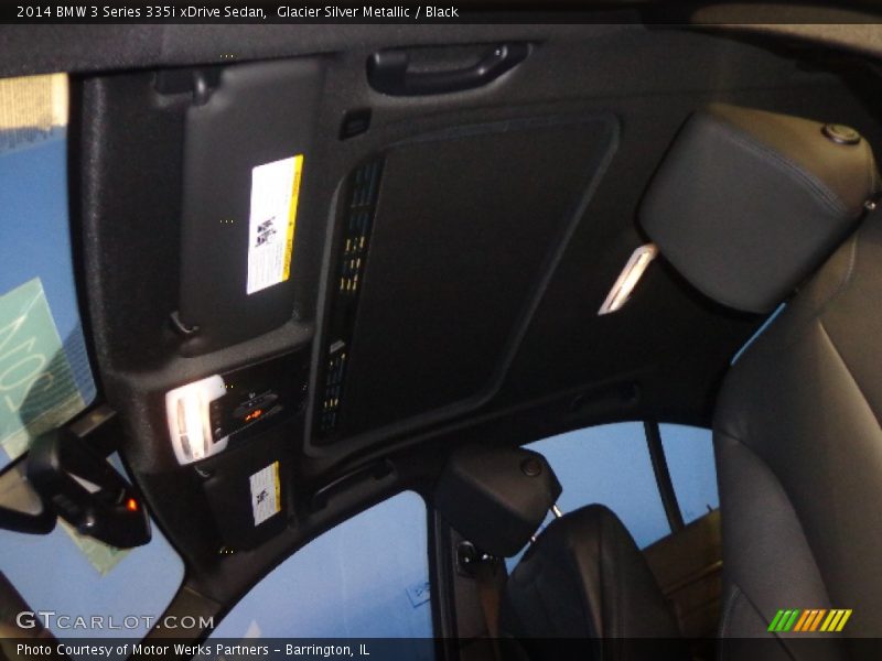 Glacier Silver Metallic / Black 2014 BMW 3 Series 335i xDrive Sedan