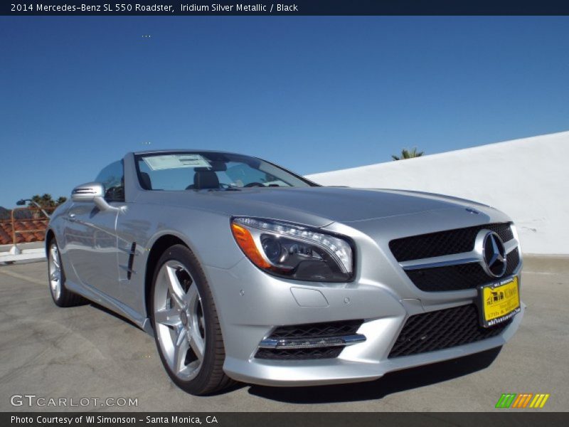 Iridium Silver Metallic / Black 2014 Mercedes-Benz SL 550 Roadster