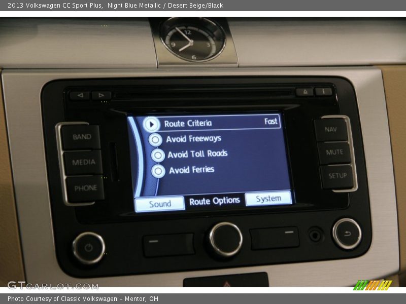 Night Blue Metallic / Desert Beige/Black 2013 Volkswagen CC Sport Plus