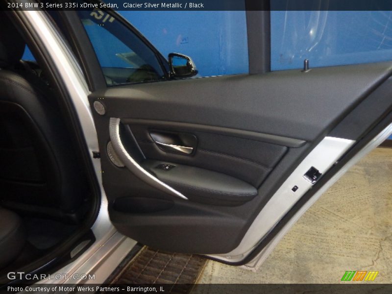 Glacier Silver Metallic / Black 2014 BMW 3 Series 335i xDrive Sedan
