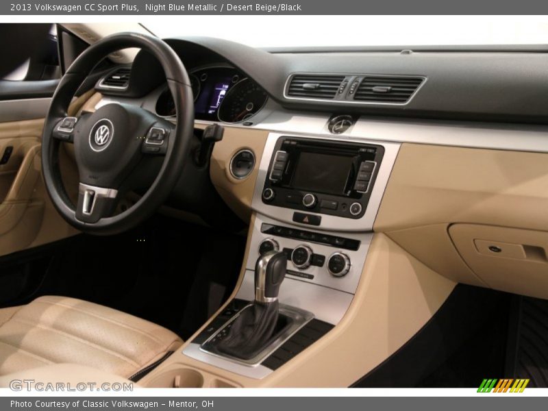 Night Blue Metallic / Desert Beige/Black 2013 Volkswagen CC Sport Plus