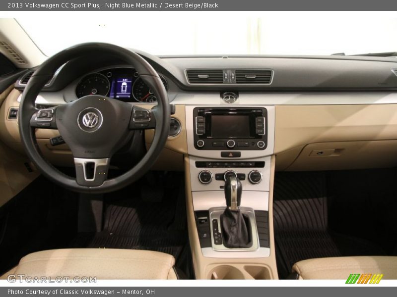 Night Blue Metallic / Desert Beige/Black 2013 Volkswagen CC Sport Plus