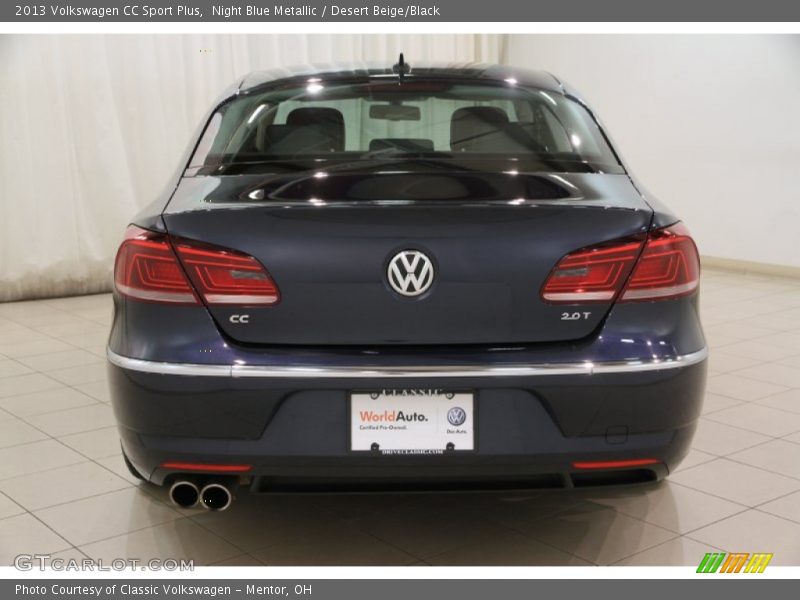 Night Blue Metallic / Desert Beige/Black 2013 Volkswagen CC Sport Plus