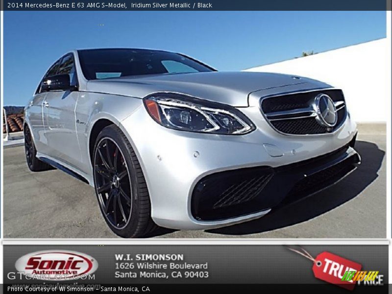 Iridium Silver Metallic / Black 2014 Mercedes-Benz E 63 AMG S-Model
