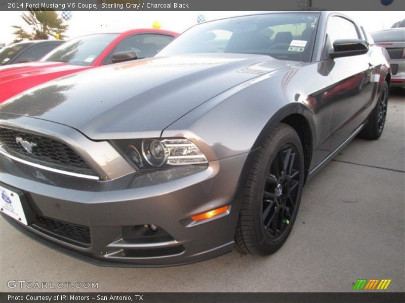 Sterling Gray / Charcoal Black 2014 Ford Mustang V6 Coupe