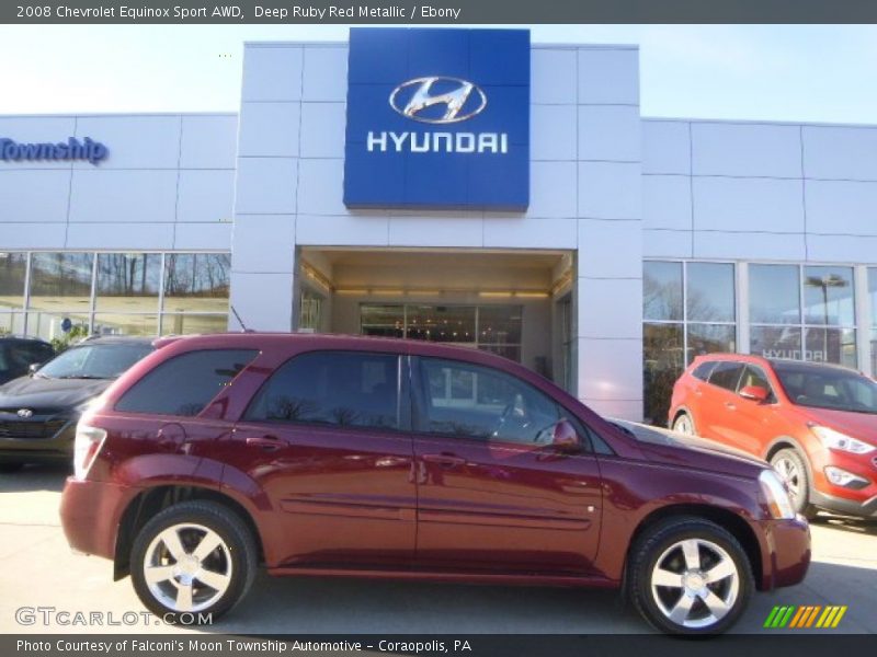 Deep Ruby Red Metallic / Ebony 2008 Chevrolet Equinox Sport AWD