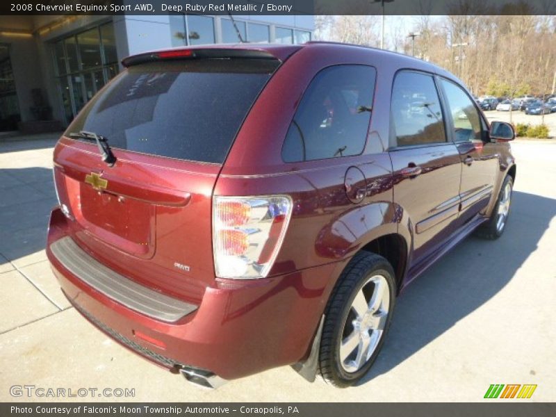 Deep Ruby Red Metallic / Ebony 2008 Chevrolet Equinox Sport AWD