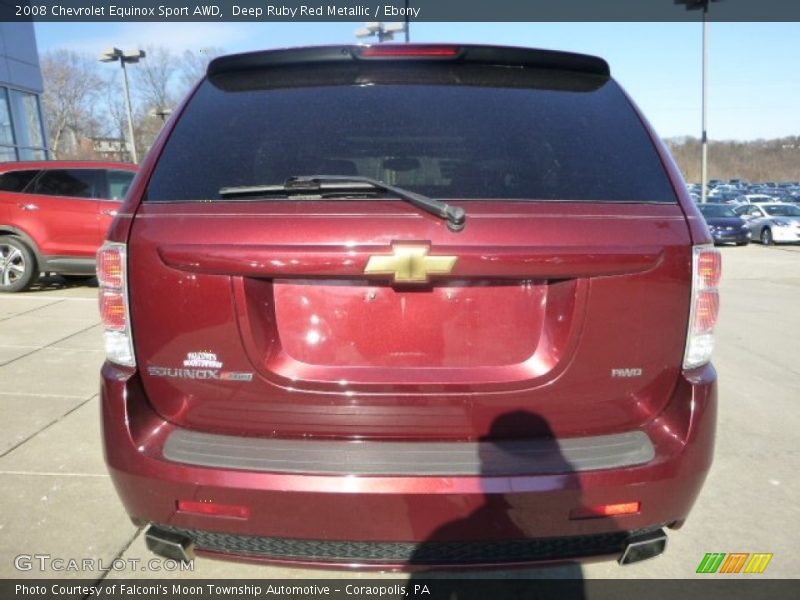 Deep Ruby Red Metallic / Ebony 2008 Chevrolet Equinox Sport AWD