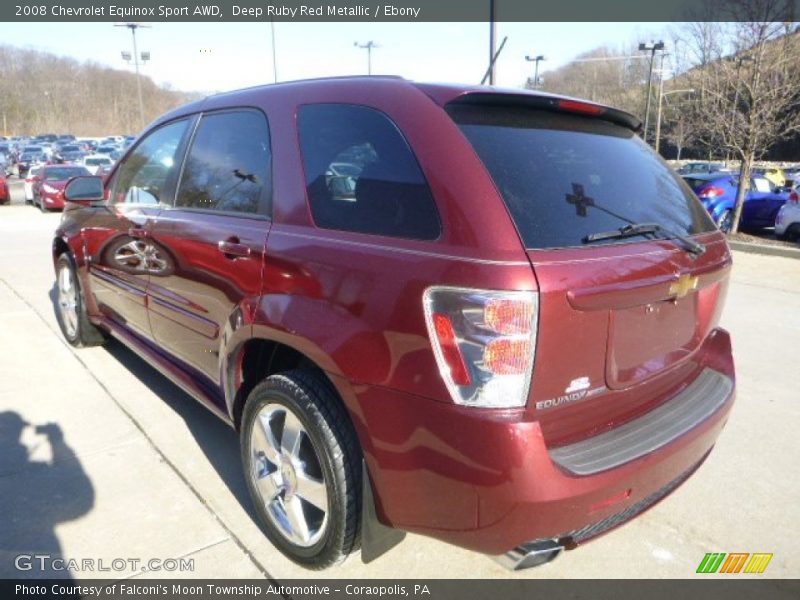 Deep Ruby Red Metallic / Ebony 2008 Chevrolet Equinox Sport AWD