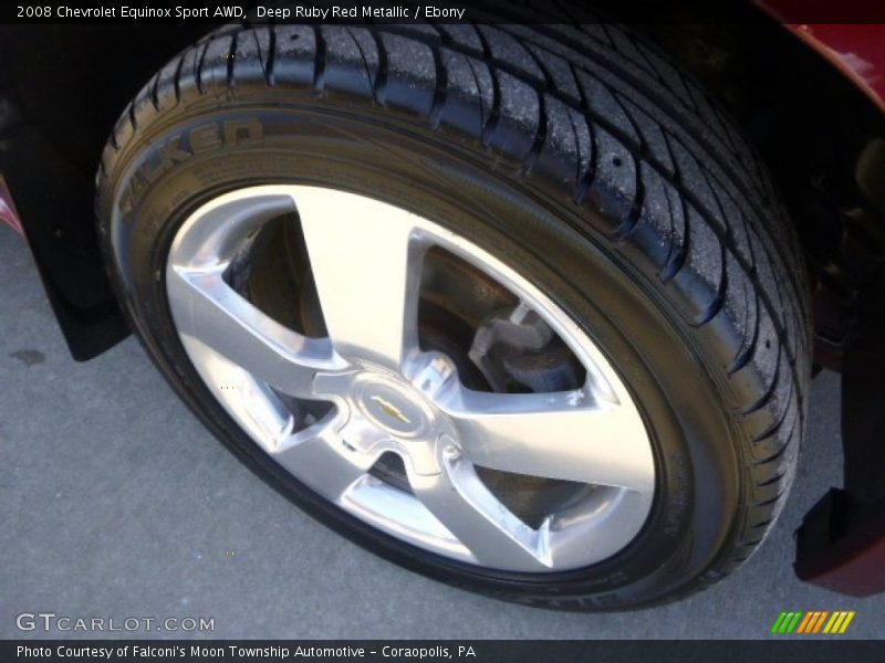 Deep Ruby Red Metallic / Ebony 2008 Chevrolet Equinox Sport AWD