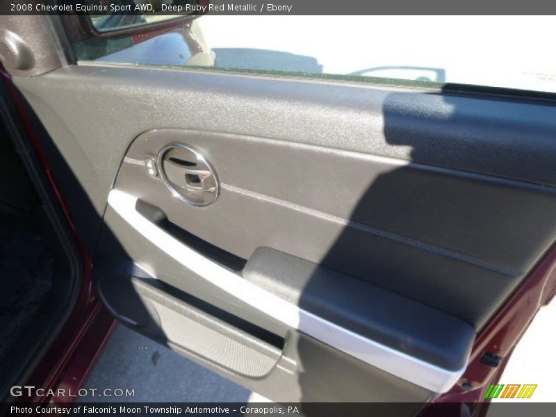 Deep Ruby Red Metallic / Ebony 2008 Chevrolet Equinox Sport AWD