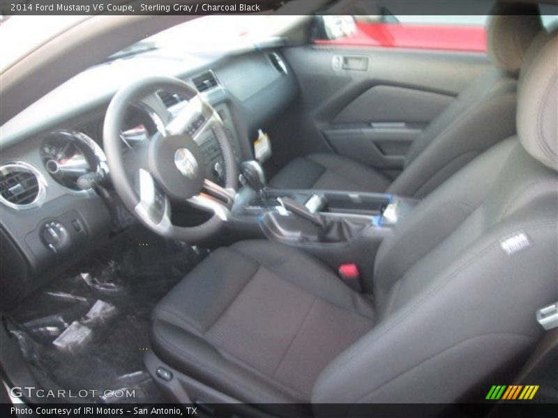 Sterling Gray / Charcoal Black 2014 Ford Mustang V6 Coupe