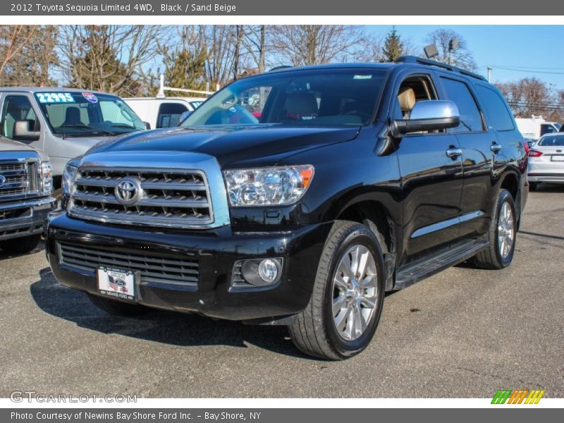Black / Sand Beige 2012 Toyota Sequoia Limited 4WD
