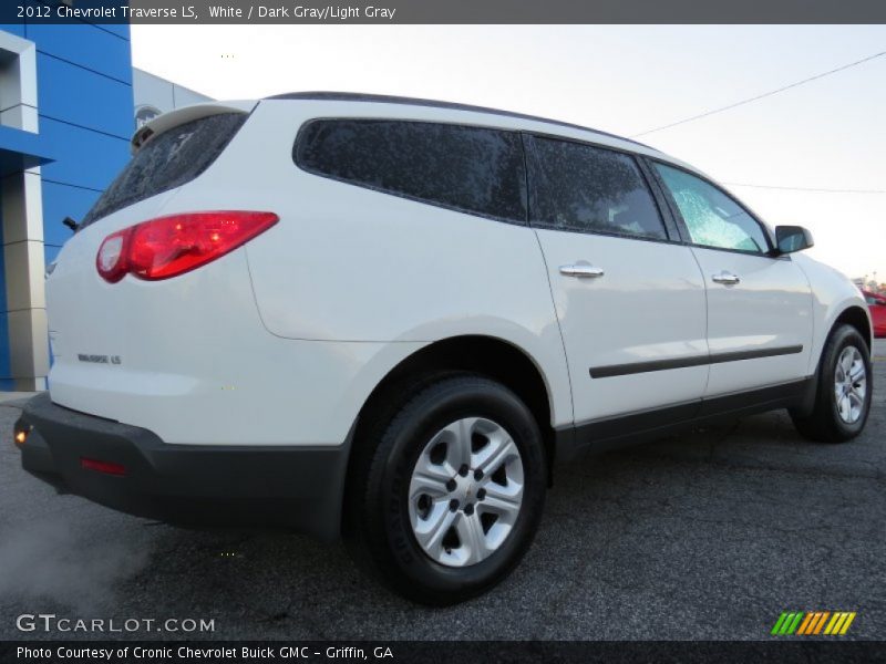 White / Dark Gray/Light Gray 2012 Chevrolet Traverse LS
