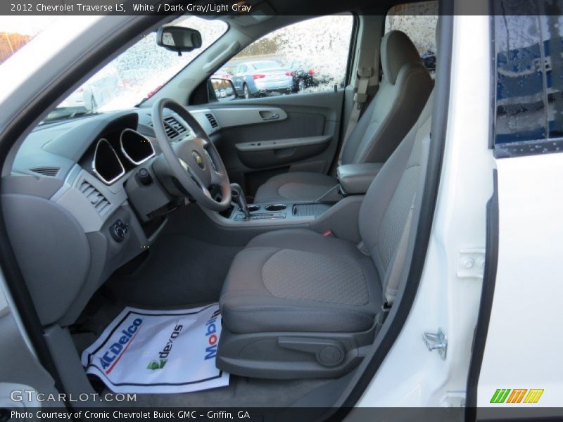 White / Dark Gray/Light Gray 2012 Chevrolet Traverse LS