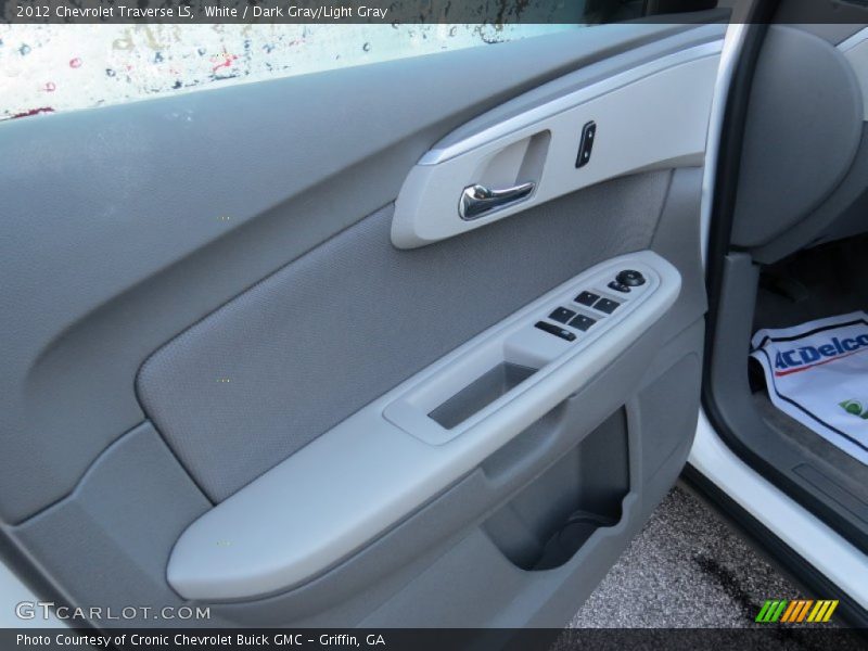 White / Dark Gray/Light Gray 2012 Chevrolet Traverse LS