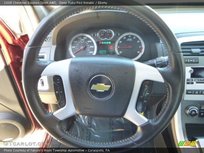 Deep Ruby Red Metallic / Ebony 2008 Chevrolet Equinox Sport AWD