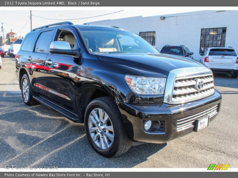 Black / Sand Beige 2012 Toyota Sequoia Limited 4WD