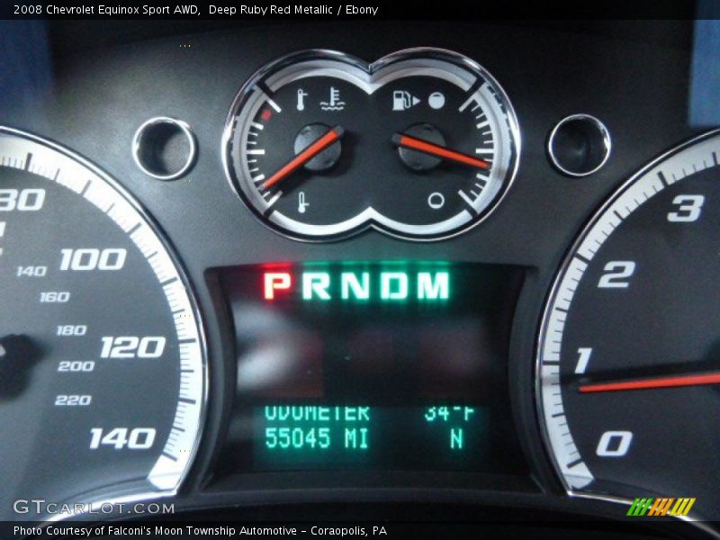 Deep Ruby Red Metallic / Ebony 2008 Chevrolet Equinox Sport AWD